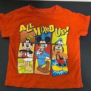 Disney  Store Kids Orange Graphic T-Shirt